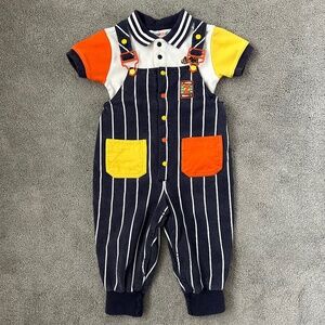 Vintage Gymboree baby toddler boy overalls outfit size XSmall
